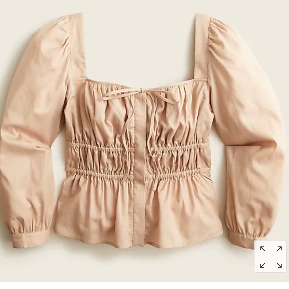 Jcrew cinched waist top NWT